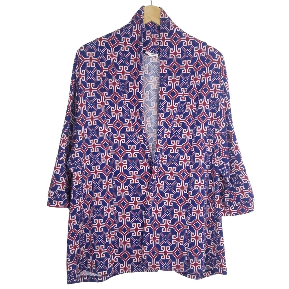 Fantastic Fawn | Oversized Cozy Cardigan Geometric
